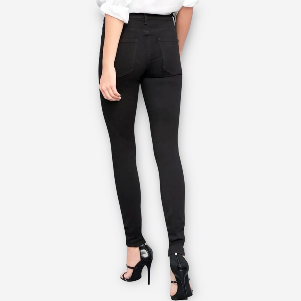 AGOLDE Sophie Black High Rise Skinny Jeans size 28 luxe stretch denim designer
